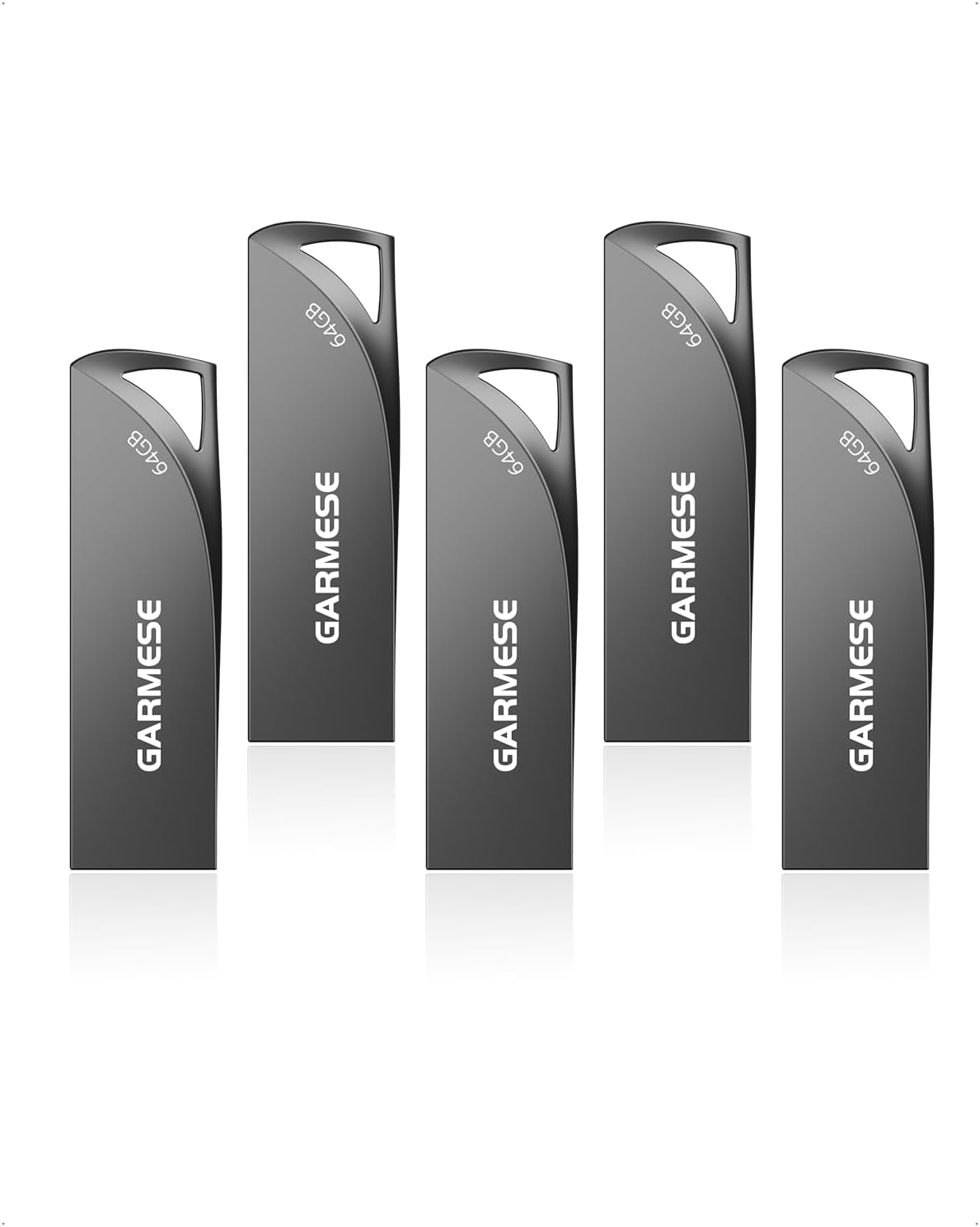 256GB USB 3.0 Flash Drive, Metal Waterproof & Slim Portable Memory Stick with Keychain Hole, Thumb Drive for PC/Laptop/Car/Travel Data Storage