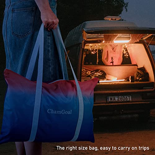 Chamgoal 7X7Ft Gradient Baseball&Softball Net For Hitting And Pitching,Portable Baseball Practice Net For Batting With Carry Bag And Metal Frame For All Skill Levels And Kids (Baseball Net-Gradient) #TOP1