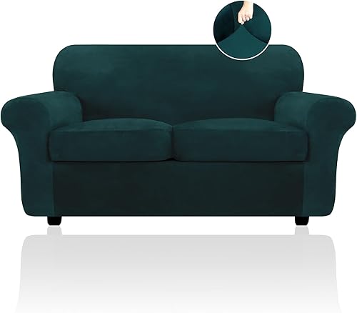 Miniatura 22 de FestiCorp Funda de sofá de terciopelo para perros, fundas elásticas para sofá, fundas gruesas para mascotas, funda para silla lavable, sillón, gris