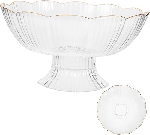 Zerodeko Soporte de almacenamiento de postres Soporte de fruta alto Colador de moda Soporte de caramelo de melamina