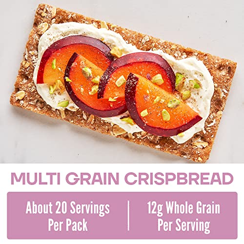 Wasa Multi Grain Crispbread, 9.7 Oz (Pack Of 8), Multigrain Crackers, Non-Gmo Ingredients, Good Source Of Fiber, Fat Free, No Cholesterol #TOP1