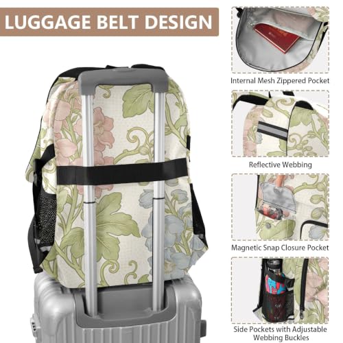 Mochilas de viaje con estampado floral William Morris para niños 4