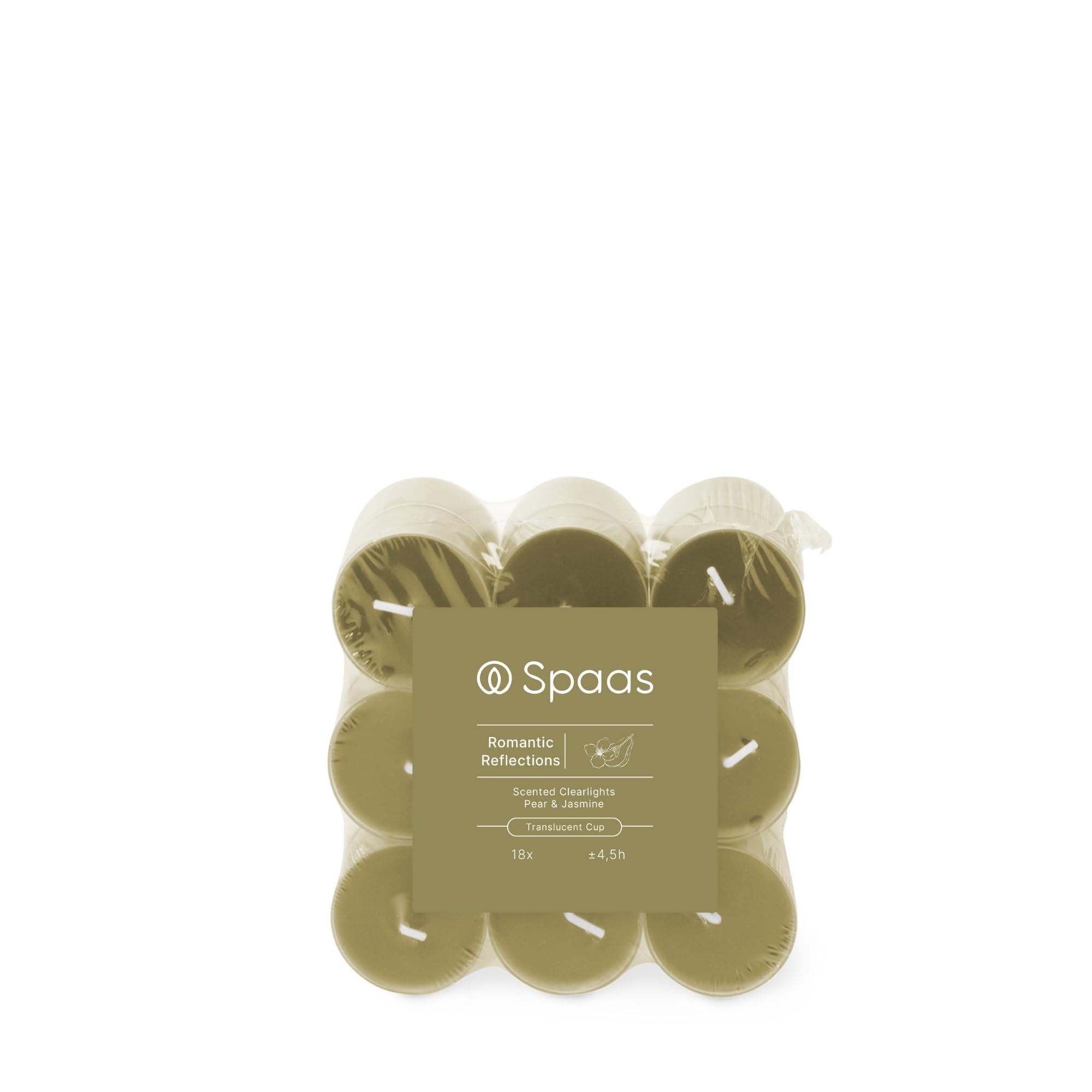 Spaas Olive Green Scented Clearlights Flatpack X18 4,5H - Romantic Reflections