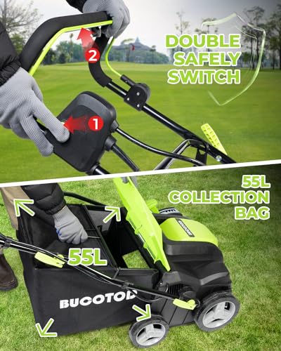 Bucotod WR5028-2000Q15 2-In-1 16-Inch Dethatcher & Scarifier Electric Corded thumb #5