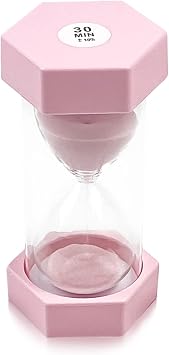 Hourglass Sand Timer, Kids Timer Hourglass Set, Colorful Sand Clock Kitchen Sandglass, 30 Minutes