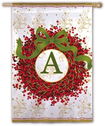 Berry Wreath Regular Sized Flag - A