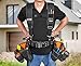 Professional 7-Piece Tool Belt with Suspender 1680D Fabric Carpenter Electrician Tool Pouch with Soft Padded Suspender for Men，Heavy Duty Construction, 35 Pockets，36