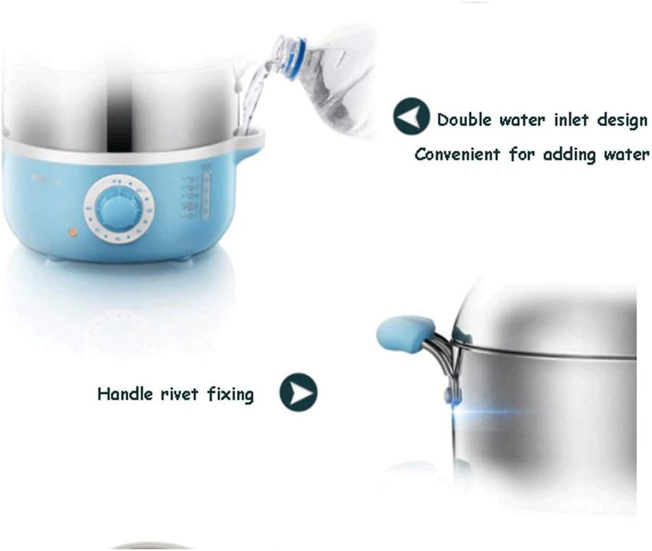 Electric Food Steamer, Vegetable Steamer Tiered Stackable Baskets With Timer, Diameter 29.3cm