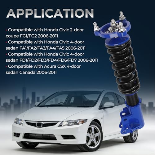 Adjustable Coilovers Fit for Honda Civic Acura CSX 2006-2011 — 사진 2