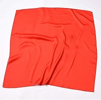 Vista 22 de Conjunto de bufanda de poliéster de gasa cuadrada de satén suave y grande para mujer, cuello de cabeza, multiuso, colores sólidos disponibles Azul