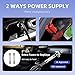 BENYAN Electric Car Jack Kit 5 Ton 12V Floor Jack with Impact Wrench and Tire Inflator Pump Portable Hydraulic Car Jack for SUV Sedans Tire Change with LED Light, Lifting Height 6 to 17.7 Inch