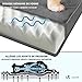 VOUNOT Orthopädisches Hundebett mit Abnehmbarer Kühlmatte, 2 in 1 Hundekissen Mittelgroße Hunde, Waschbare Hundematte, Grau 91x70x9 cm