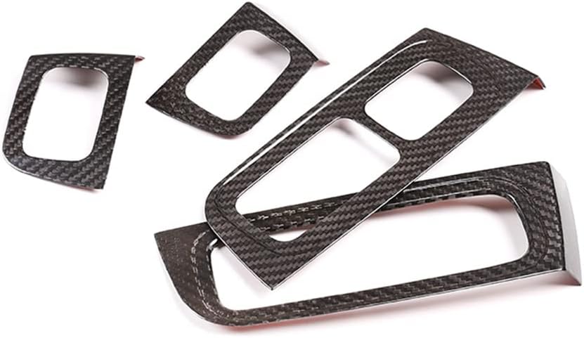 New Carbon Fiber Window Control Covers Compatible with Porsche Panamera (971) 2017-2022 (Black)