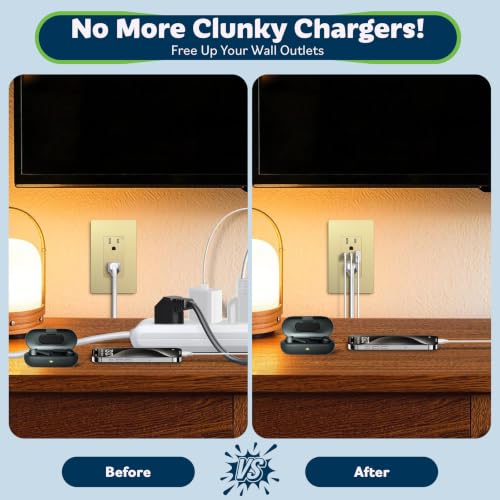 Image of TOPGREENER 4.2A Dual Type C&A USB Wall Outlet, Charging Power Receptacle
