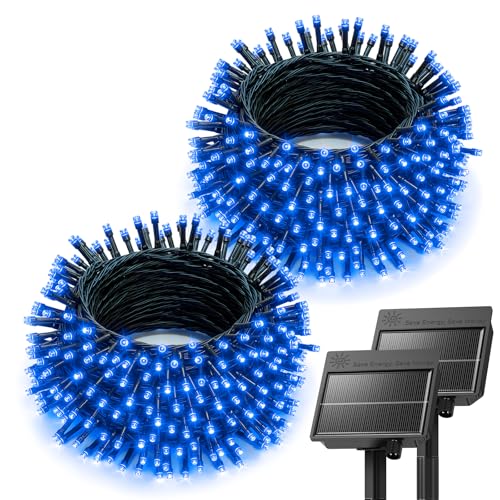 Brightown 2 Pack Solar String Lights Outdoor Waterproof, 80 FT 200 LED