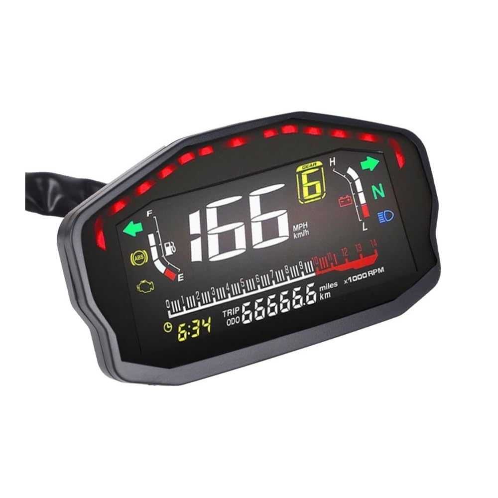 Contachilometri Universale Per Motociclette RPM Tachimetro GPS Contachilometri Digitale Iniezione Carburatore Strumento Viaggio Tachimetro Digitale