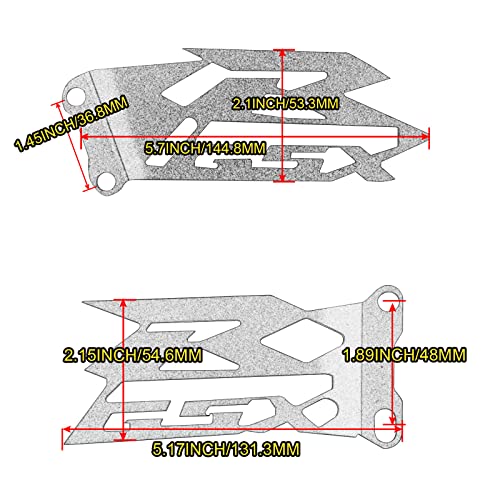 Moto Foot Peg Heel Plates Guard Footrest Protector For 2006-2016 Suzuki Gsxr 600 750 / For 2003-2016 Suzuki Gsxr 1000 (Blue) #TOP4