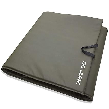 ABB INITIO GYM Leather Yoga Mat, Unbeatable Non-Slip Performance, Eco Friendly and Odorless Lightweight and Extra Large Size with 10 MM Thickness (Olive Green)