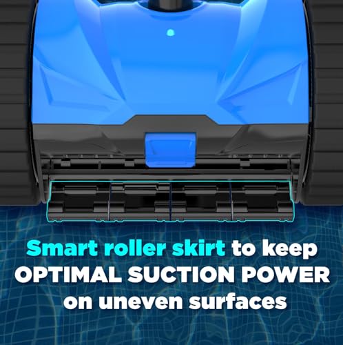 Generic Automatic Turbine Pool Cleaner for Large Inground Pool, Suction-Side Pool Vacuum Cleaner (Basic Set), Blue, SC-PC-2w