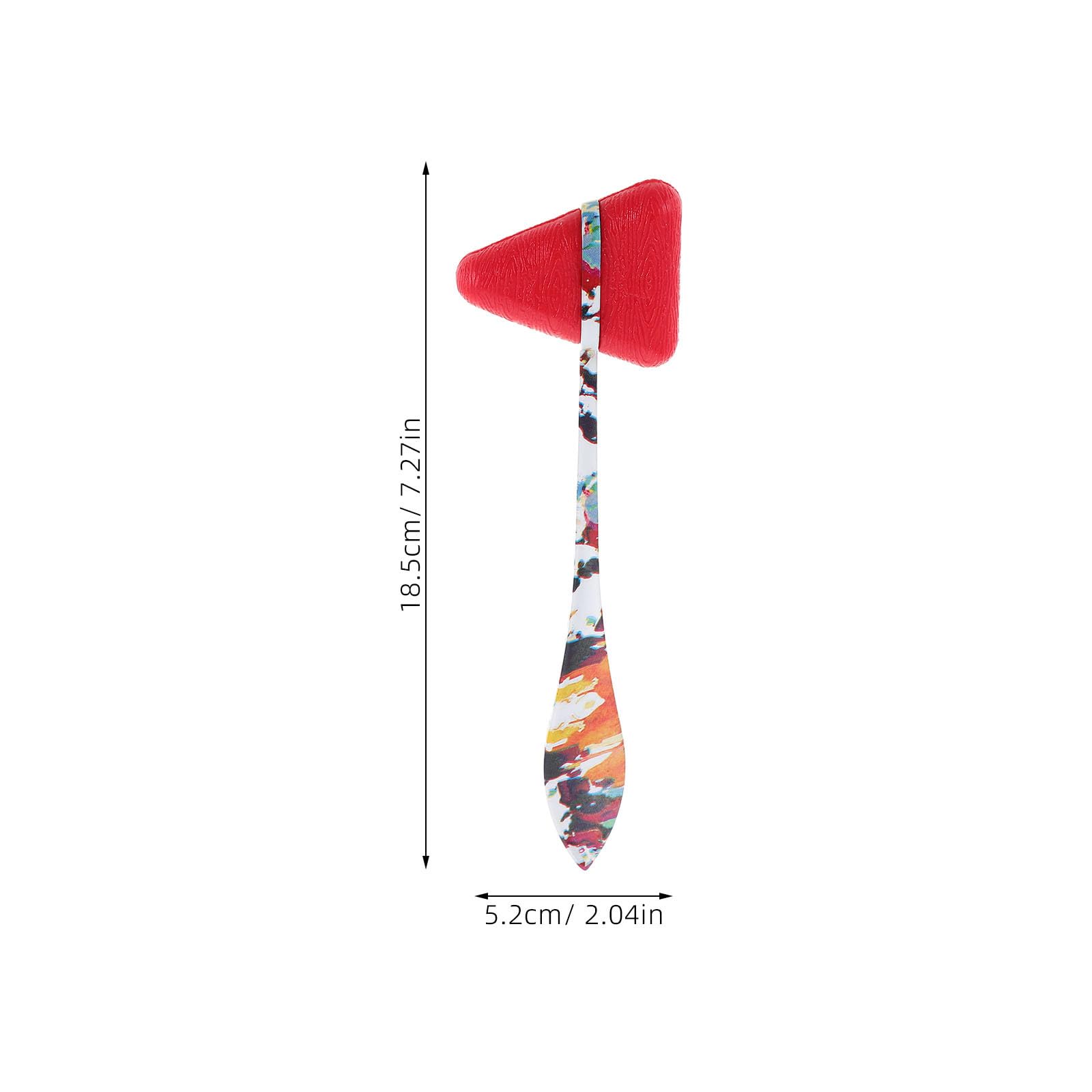 Martillo de Diagnóstico Médico Triángulo Rojo de Porcelana Azul Estilo Chino, Herramienta Precisa para Exploración Neurológica y Prueba de Reflejos en Hospital
