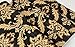 Q QIHANG European Style Gold - Flecked Process Damask PVC Wallpaper Black Colors 0.53m(1.73') x 10m(32.8')=5.3㎡(57sq.ft)