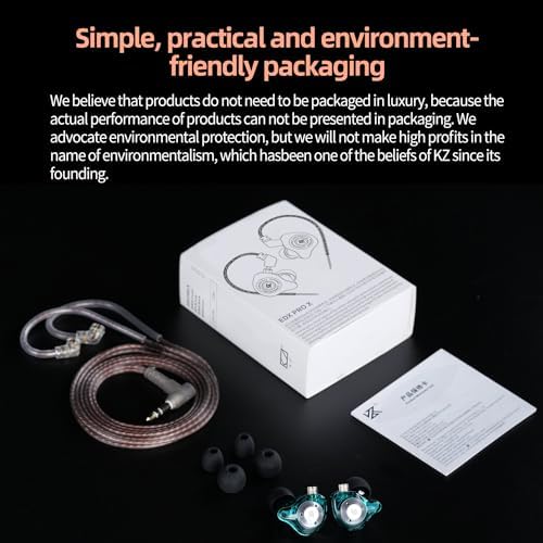 CCA KZ EDX Pro X kulak kulaklık, HiFi IEM kulaklık, derin bas ses kulak monitörü ayrılabilir kablo ile, Audiophile Dj şarkıcılar için - Görsel 6