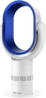 Wentylatory bezłopatkowe, wentylator wieżowy 10 prędkości, timer 1-9 godzin, wentylator cyrkulacyjny powietrza 10 cali do domu, salonu,Blue