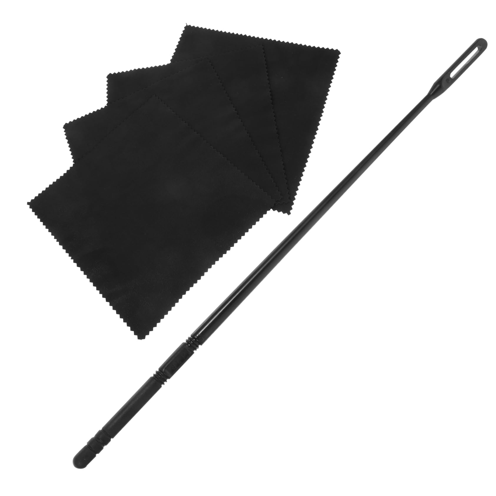 ULDIGI Essential Flute Cleaning Tools Set of 4 Flute Cleaning Cloths Cleaning Rod for Flute Care