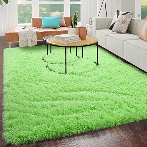 Area Rugs Anti Skid Carpets Shaggy Rugs Living Room Thick Pile 60x110cm Small Rugs For Bedroom Anti Slip Fluffy Rugs Beige Floor Rugs Home Decor