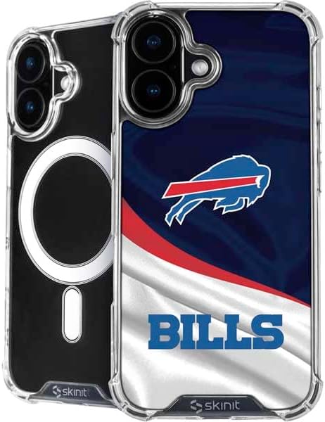 Skinit Phone Case Compatible with MagSafe iPhone 17 - Officially Licensed NFL Buffalo Bills Distressed Design