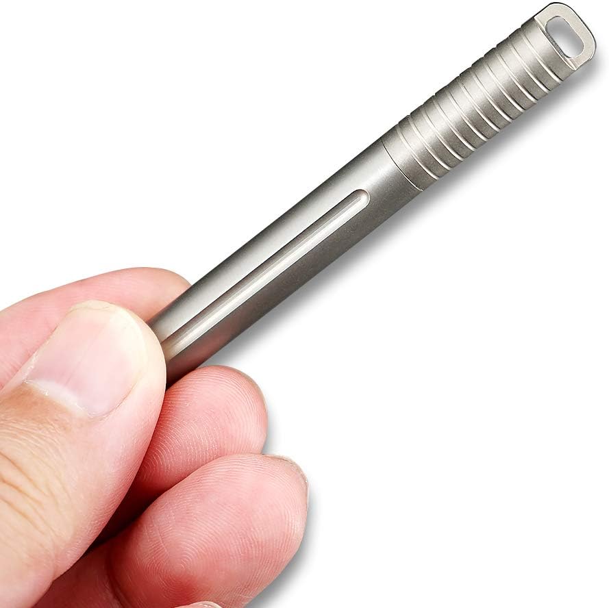 TWO SUN Mini TC4 Titanium Alloy Tactical Lock Key Ring Pen TS-PEN03-Sand