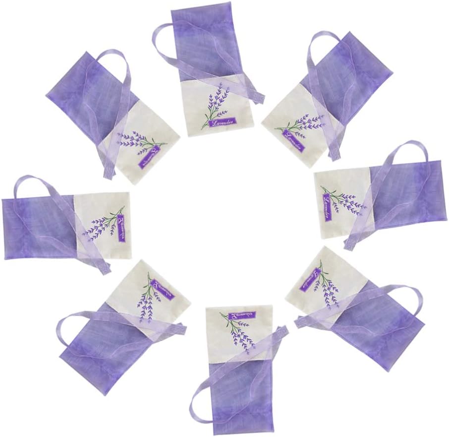 30 bolsas sachet vacías lavanda con cordón, 5.90x2.83 in