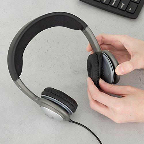 Image of Egghead EGG-IAG-3001-SO-10 Cushioned Headband Stereo Headphones, black /Silver (Pack of 10)