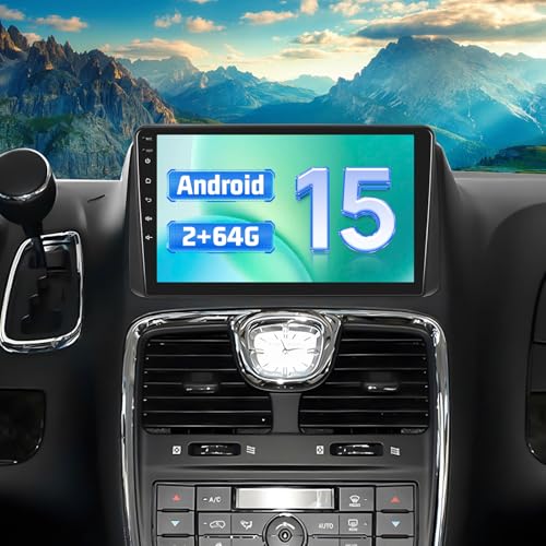 Car Radio for Dodge Grand Caravan 2011-2020 Chrysler Town & Country 2011-2016 Grand Voyager 2011-2015 with Carplay/Android Auto, 9 inch IPS Touch Screen Head Unit Radio with DSP WiFi 2G RAM 64G ROM