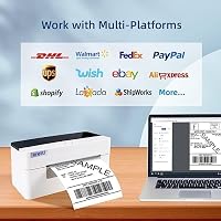 vretti Címkenyomtató Termál Szállítási Címke Nyomtató, Asztali Címkézés Amazon DPD DHL UPS Shopify, Mac/Windows Kompatibilis USB 3