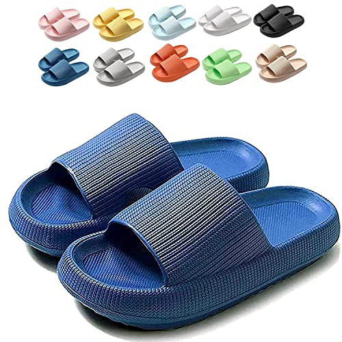 Cloudies Slides for Women, Super Comfy Soft Foam Slides, Non Slip Shower Bathroom Slides, Super Soft