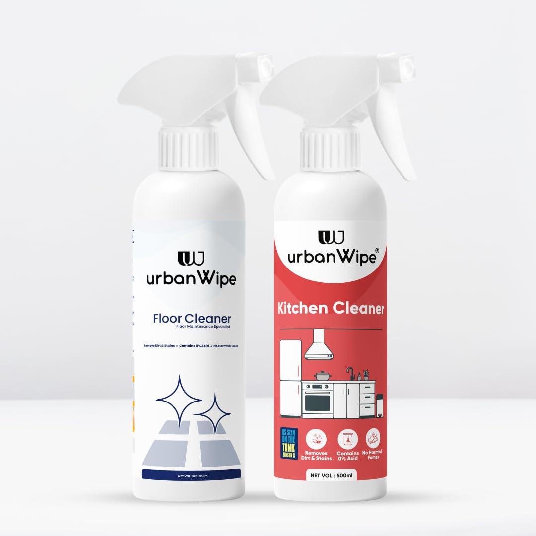 Urban Wipe Floor & Kitchen Cleaner Combo Pack | Tiles, Marble, Wood Floor Surface Cleaner | Chimney, Gas Stove, Countertop_(Each 500Ml)-image-49