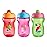 Tommee Tippee Sippee Cup, 9m+, 10oz, Pack of 3 Non-Spill Water Bottles for Toddlers, Red, Purple and Green, Bite-Resistant Spout, Easy to Hold, Leak-Proof and BPA Free
