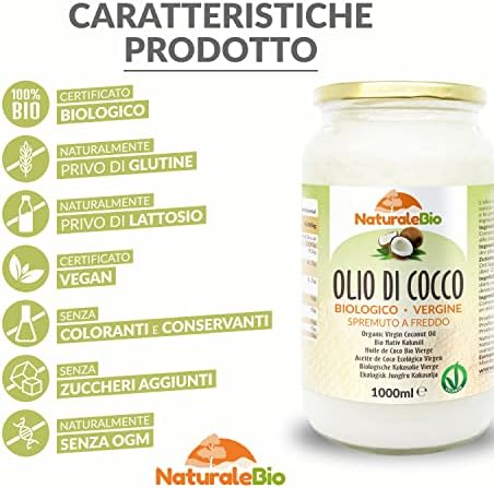 Olio di Cocco NATURALEBIO 1000 ml