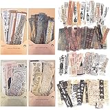 【Estilo retro】 Las clásicas pegatinas de álbum de recortes de estilo retro aportan más creatividad a sus cuadernos de bricolaje, álbumes de recortes y otras decoraciones diarias, todo con patrones retro claros y exquisitos.