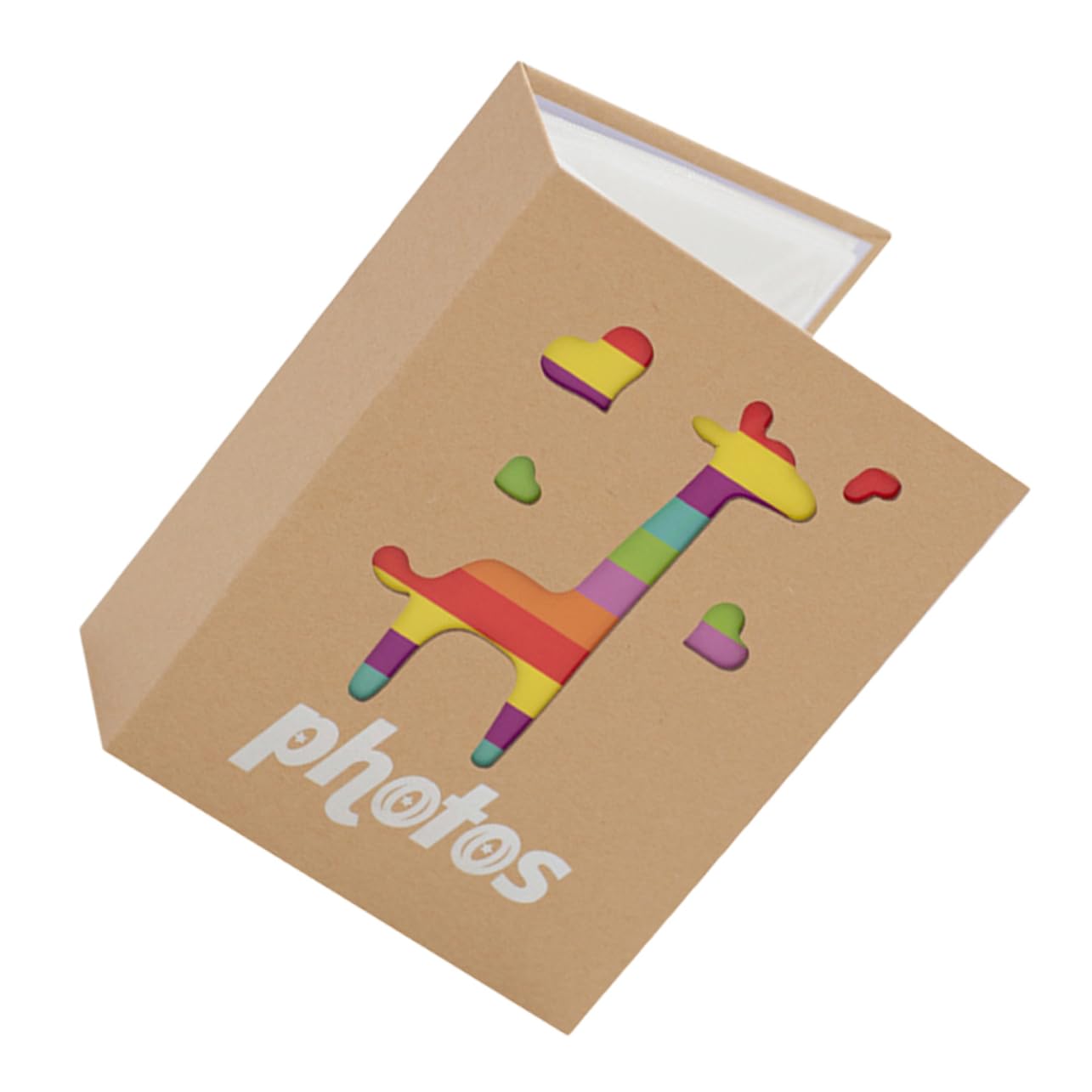 Toyvian 4stücke Kunterbuntes Babyalbum Hochwertigem Einsteckbare Niedliches Giraffen-design Für Erinnerungen An Jahr Für Mädchen Und Jungen