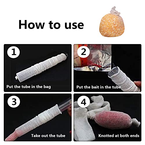 2 Pcs 37Mm Pva Carp Fishing Meshs Refill Bait Bags Stocking Rigs Water Soluble Bait Wrap Bags For Carp Bait #TOP1