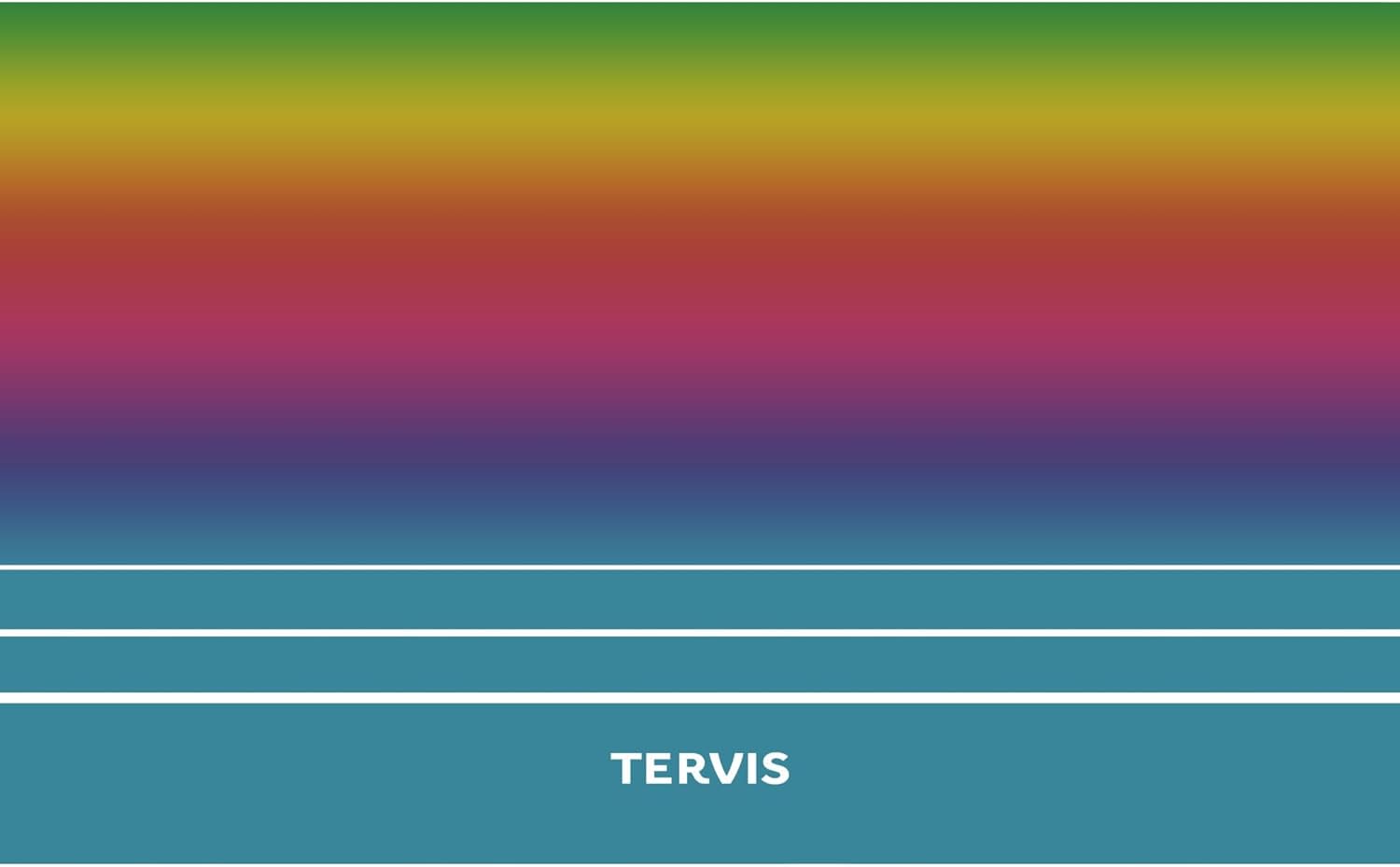 Tervis Traveler Rainbow Flavor Ombre Triple Insulated Tumbler Travel Cup Keeps Drinks Cold & Hot, 20oz, Stainless Steel - Image 2