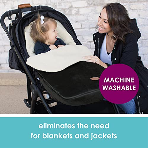 Image of Tomy Cole Bundleme - Original, Toddler Bunting Bag, Winter Protection for Baby Car Seats and Strollers, Black