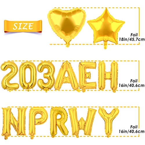 FELICE NUOVO ANNO 2023 Palloncini in lamina da 16