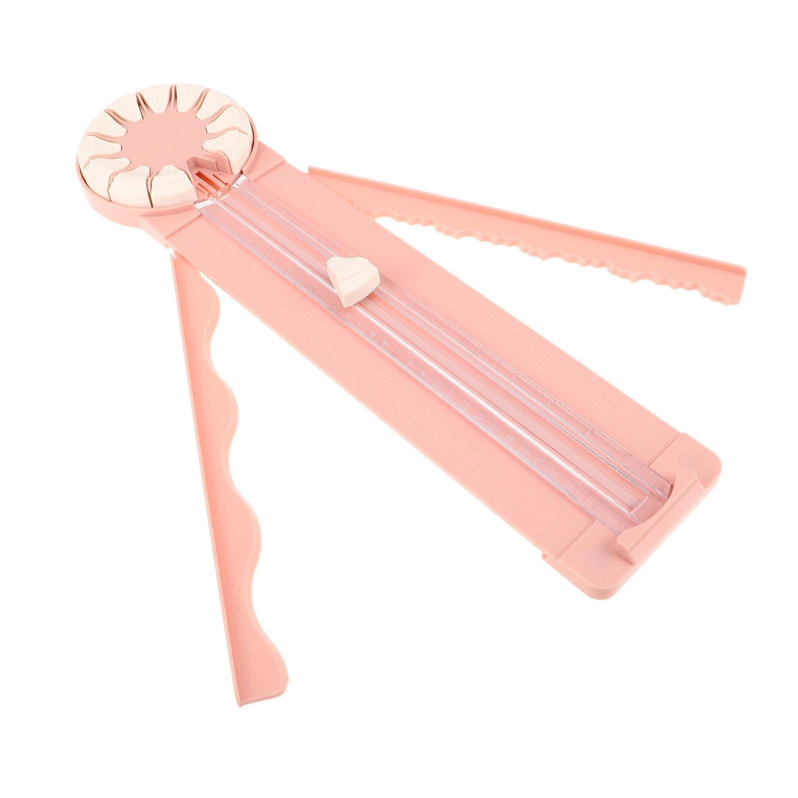 Coupe-papier Portable Rose pour Scrapbooking et Loisirs Créatifs