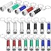 Produktbild 20 Stücke Mini Taschenlampen Schlüsselbund 5 Lampen Led Schlüsselanhänger für Camping Kinder Party Favors (Stil 2)