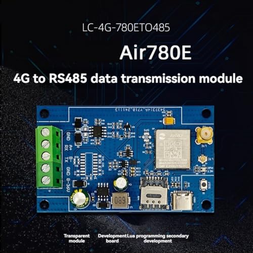 Módulo Air780E 4G DTU con interfaz RS485 para firmware Luatos y AT 3