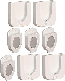 WATIIFUFU Chaveiro 4 Conjuntos De Suporte Para Projetor Montagem Parede Suporte Para Tv Chaveiro Abs Controle Remoto Branco Suporte De Parede Suporte Magnético De Parede Rack De Controle