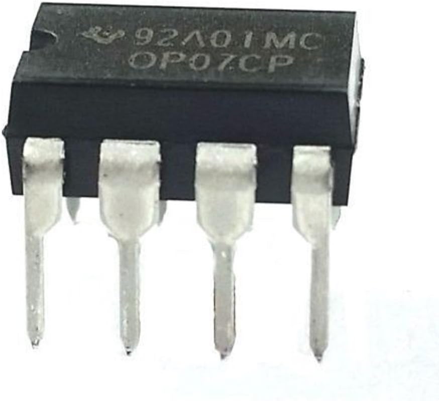 Juried Engineering OP07CP IC Low-Offset Voltage Precision Operational Amplifier Breadboard-Friendly (Pack of 5)